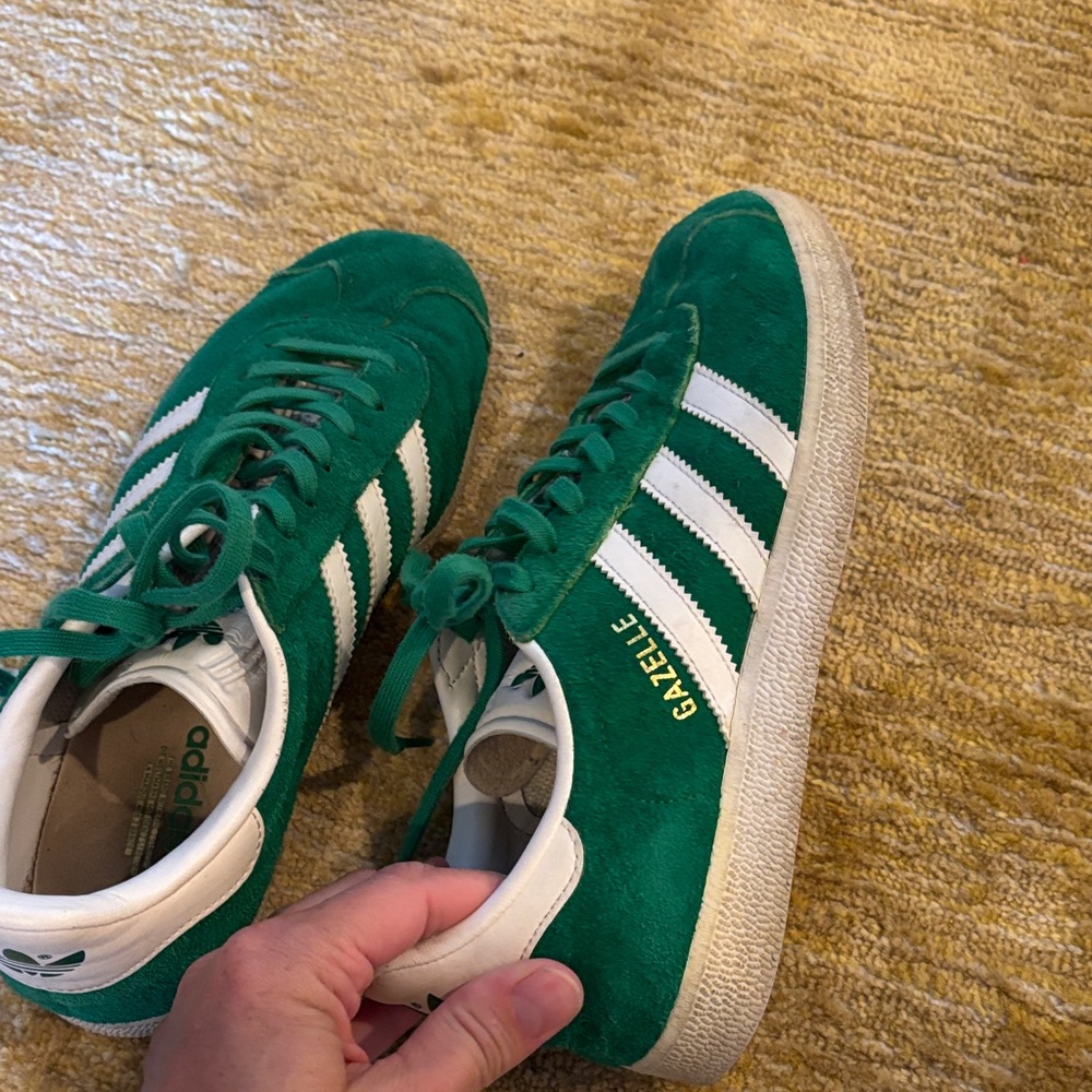 Adidas Classic Green and White Trainers Gazelle - Picture 3 of 8